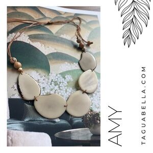 50% OFF! TAGUA Necklace in IVORY Handmade Ecuador Artisan Fair Trade New TAGUA